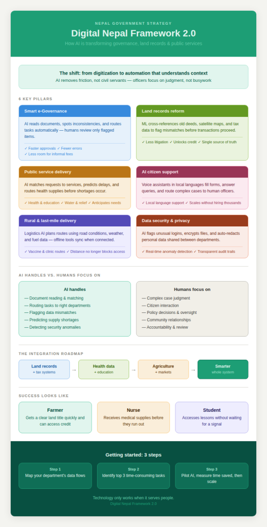 Digital Nepal Framework 2.0 info graphic